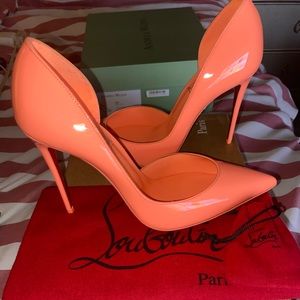 Christian Louboutin 7.5 nwt color style and hill, height descriptive on box